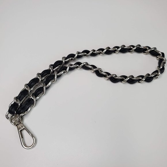 NEW Genuine Leather and chain Wristlet strap - Picture 4 of 7